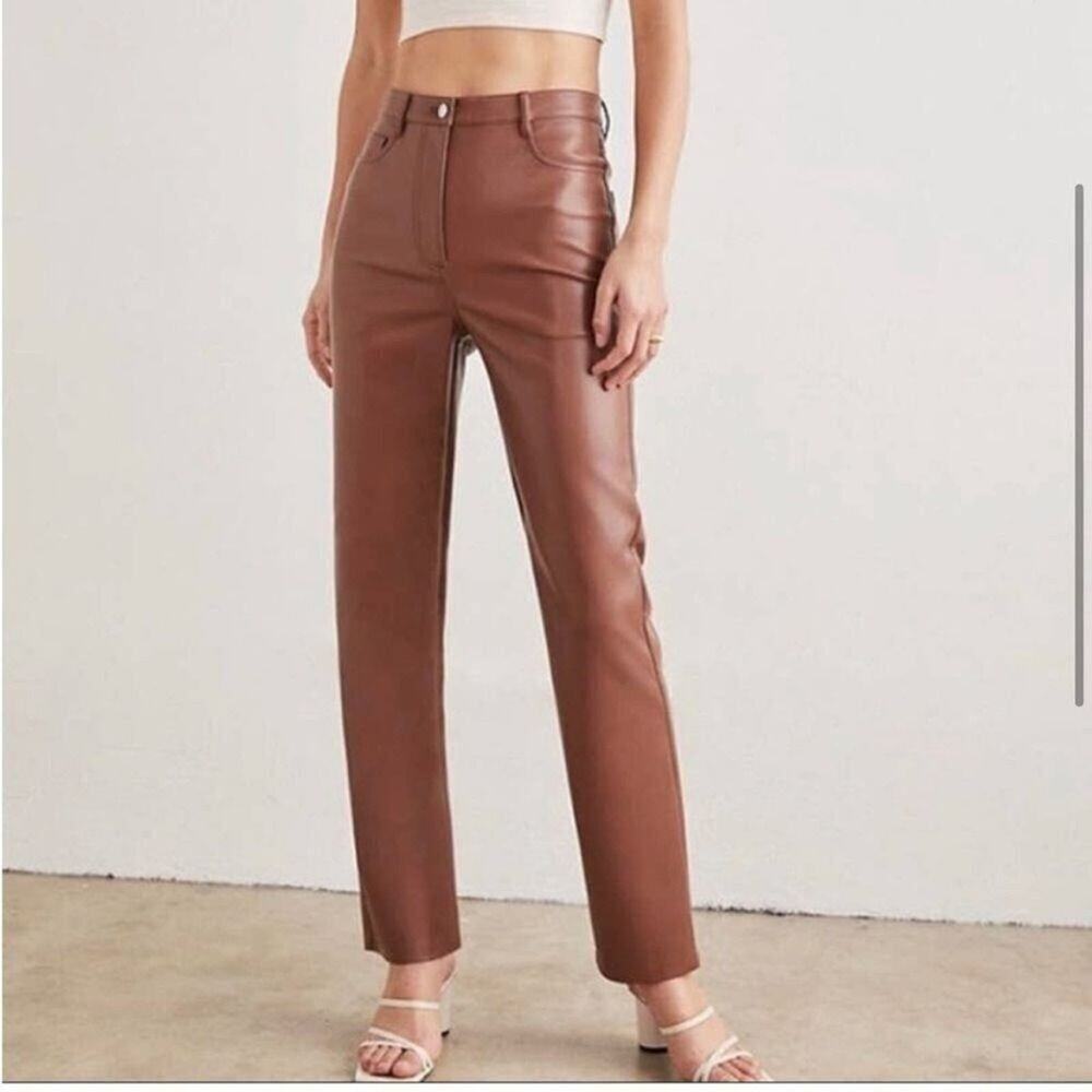 ARITZIA WILFRED MELINA FAUX LEATHER PANTS Size 0
